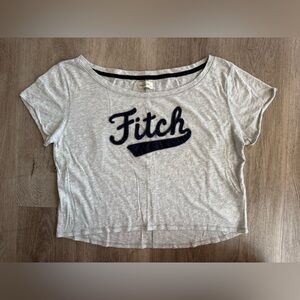 Y2K Vintage Abercrombie and Fitch Baby Tee Short Sleeve Cropped Scoop Neck L